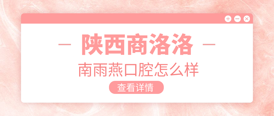 陕西商洛洛南雨燕口腔